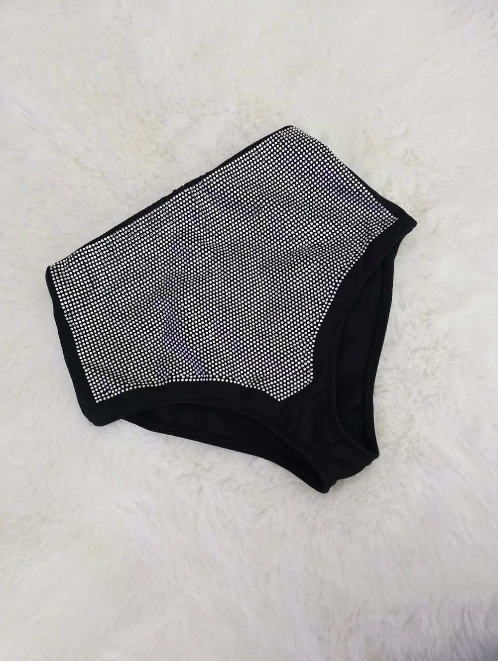 ZARA⛓️‍💥 High Waisted Rhinestone Bikini Bottom SIZE M
